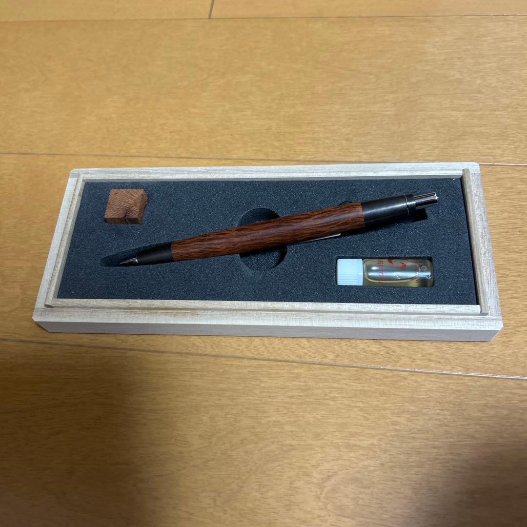 野原工芸 シーオーク シャープペンシル シルバー 斑紋黒染色パーツ