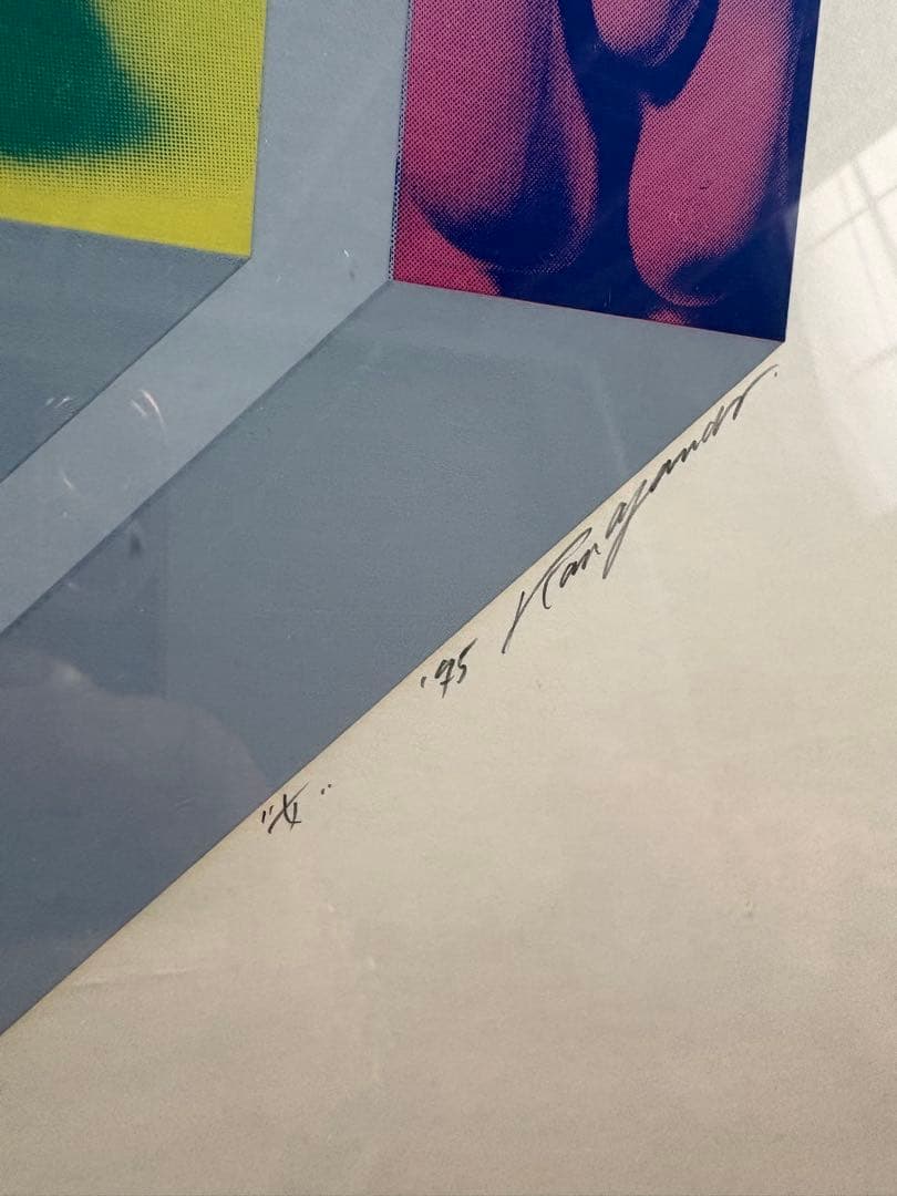安田侃氏　本物　シルクスクリーン版画 「女」36/50 直筆サイン入り