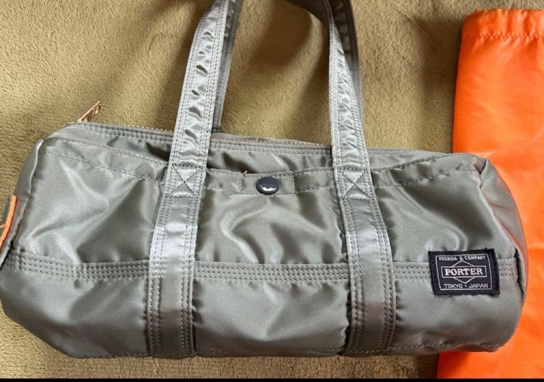 ★美品★ ポータータンカー ダッフル ドラムバッグ ミニボストンバッグ グリーン
