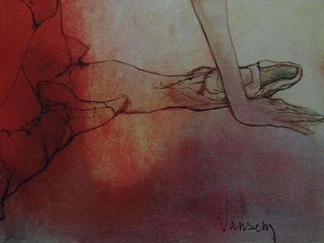 ジャン・ジャンセン、「練習１」、希少、高級額装・画集画、状態良好