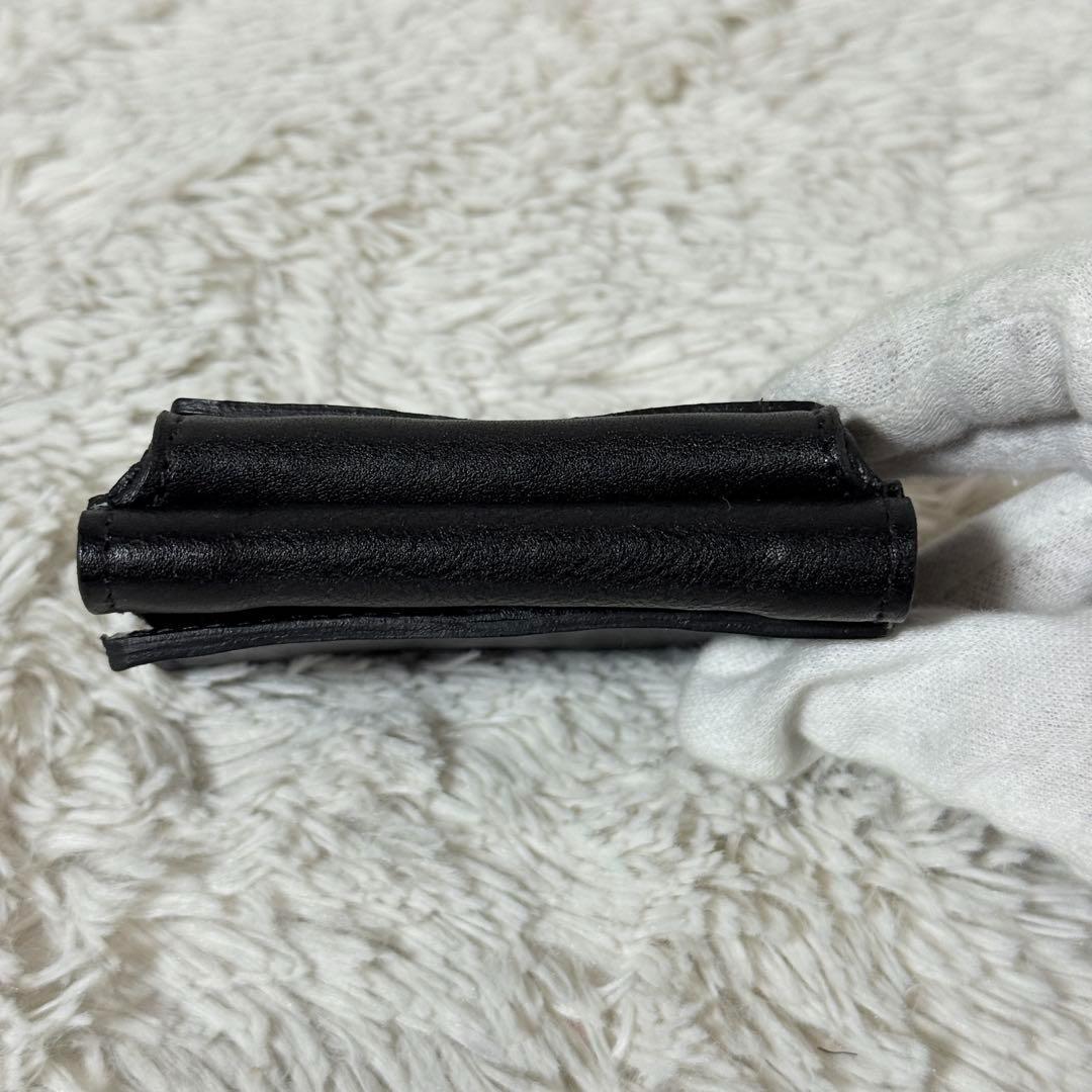 未使用✨IL BISONTE イルビゾンテ　トリフォルドウォレット　レザー　黒