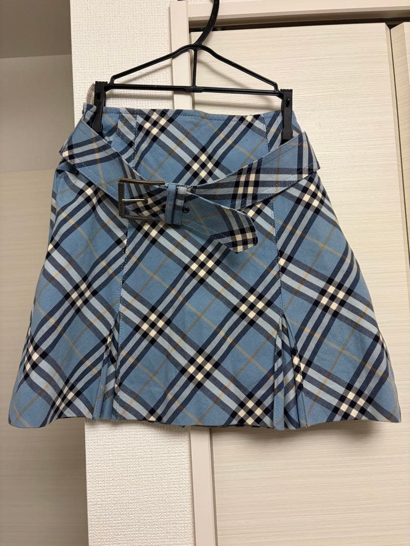 BURBERRY BLUE LABEL チェック柄フレアスカート　36