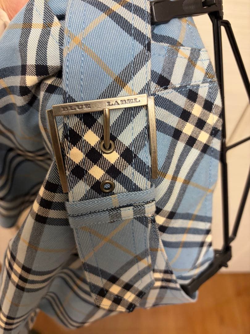 BURBERRY BLUE LABEL チェック柄フレアスカート　36
