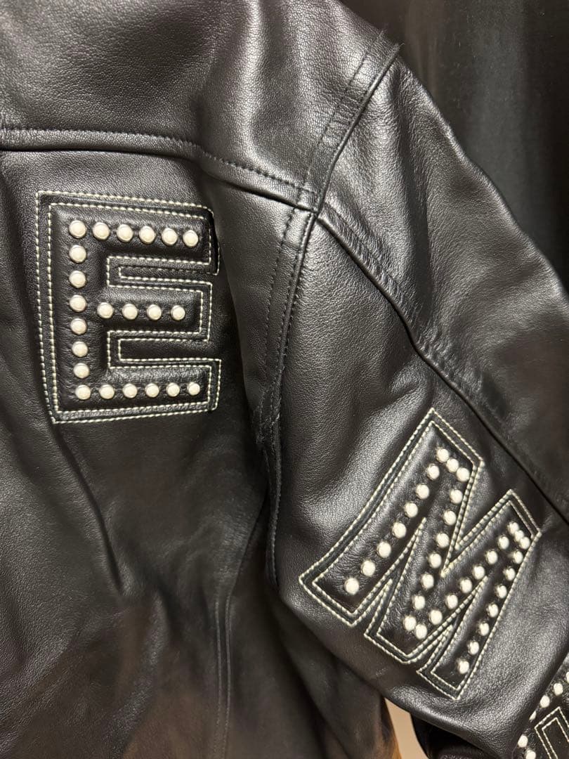 ジャケット・アウター Supreme Studded Arc Logo Leather Jacket