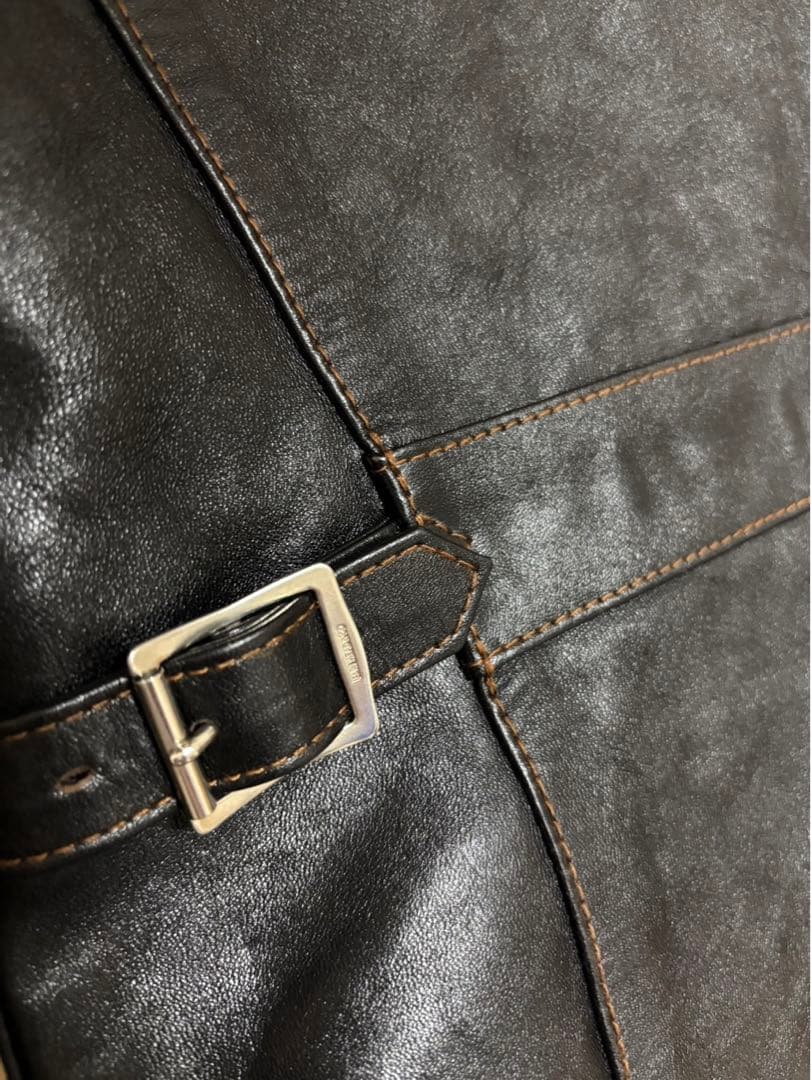 フラットヘッド　ホースハイドシングルライダース茶芯FN-LJ-HS005革ジャン