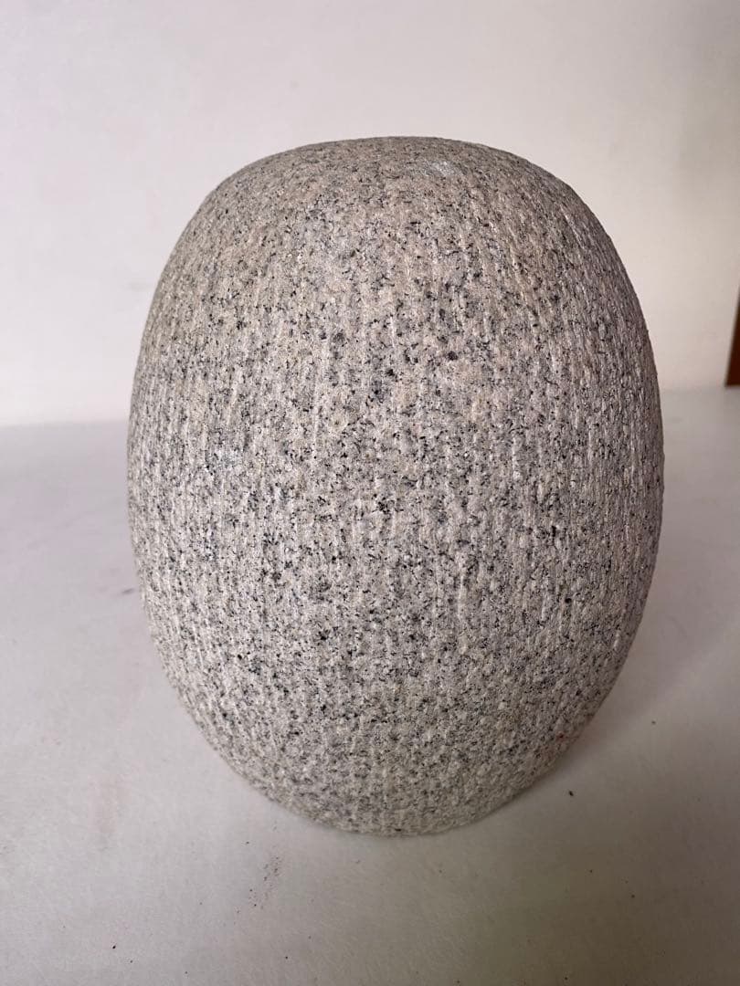 だるま石　御影石　達磨　だるま　ダルマ　置物　彫刻　縁起物　骨董　オブジェ