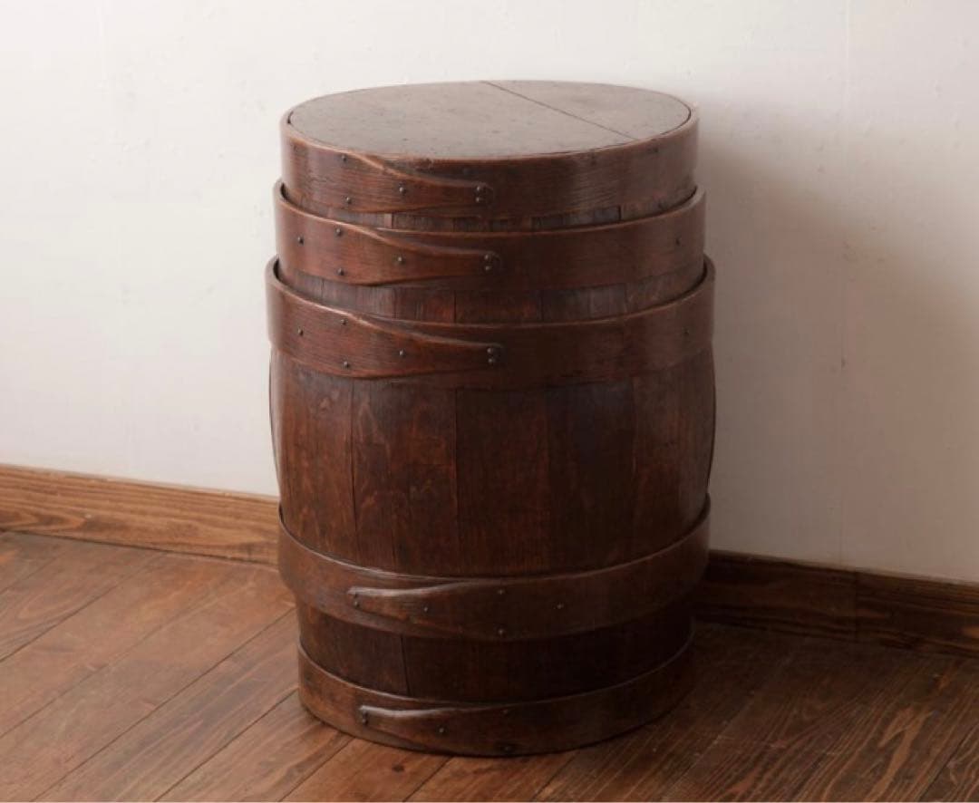 イギリス アンティーク オーク材 木製 樽