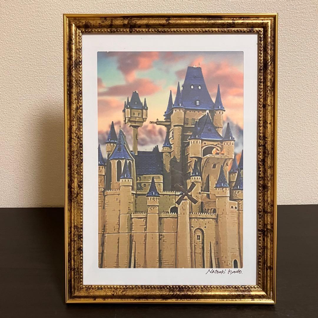 ジブリアート18 カリオストロの城② 額縁寸法32.7㎝×24.0㎝