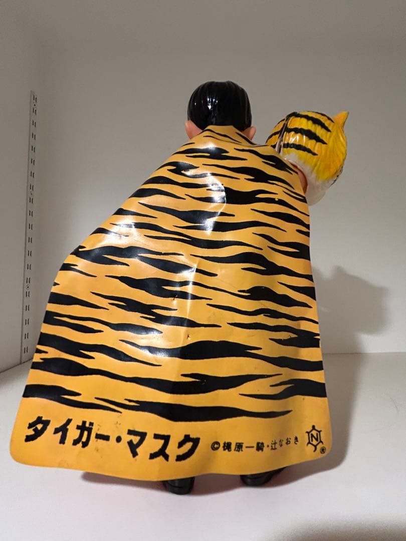 【美品】　タイガーマスク　当時物　中嶋製作所　面取れ　旧バンダイ　ソフビ　面トレ