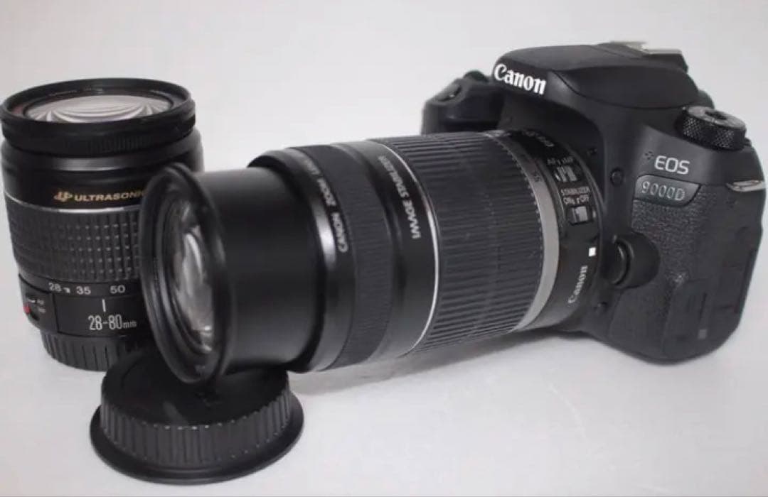 一眼レフカメラCanon EOS 9000D 標準＆望遠ダブルレンズセット