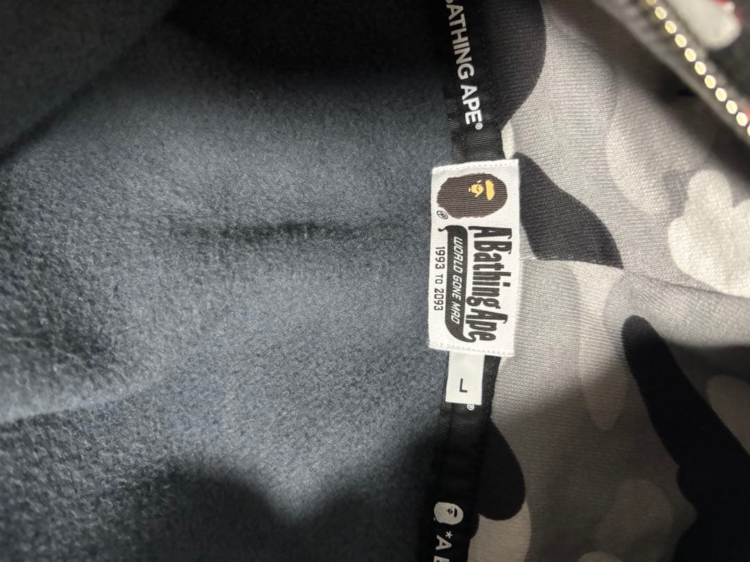 A・BATHING APE シャークパーカーダブルフード