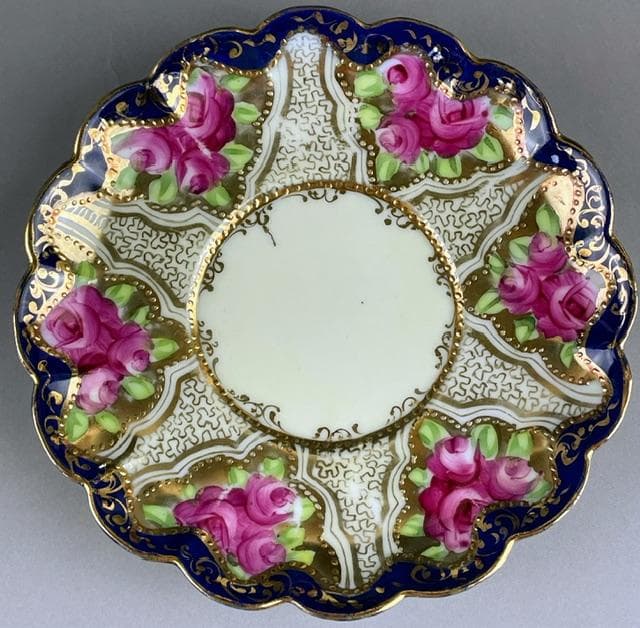 【希少】オールドニッポン アールヌーボー様式 カップ ソーサー 三脚 三足 猫脚