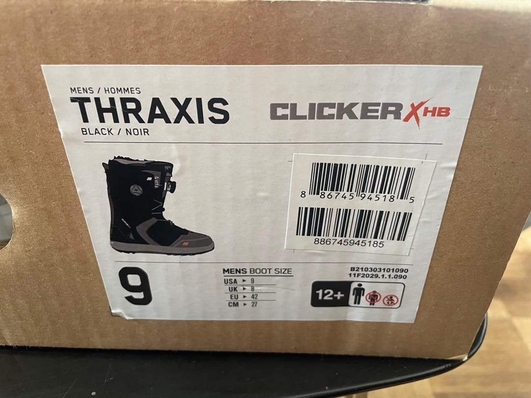 ステップイン K2 THRAXIS CLICKER X HB 27cm 美品