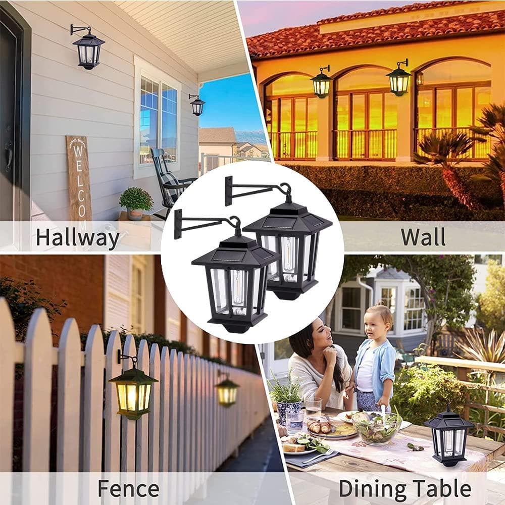 ソーラーライト アンティーク 2個セット 自動点灯 レトロ４個