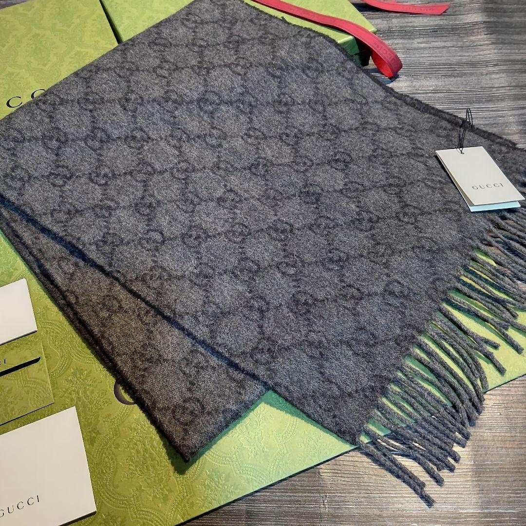 ❤新品箱袋付❤GUCCI マフラーショール ストール　最高級カシミア