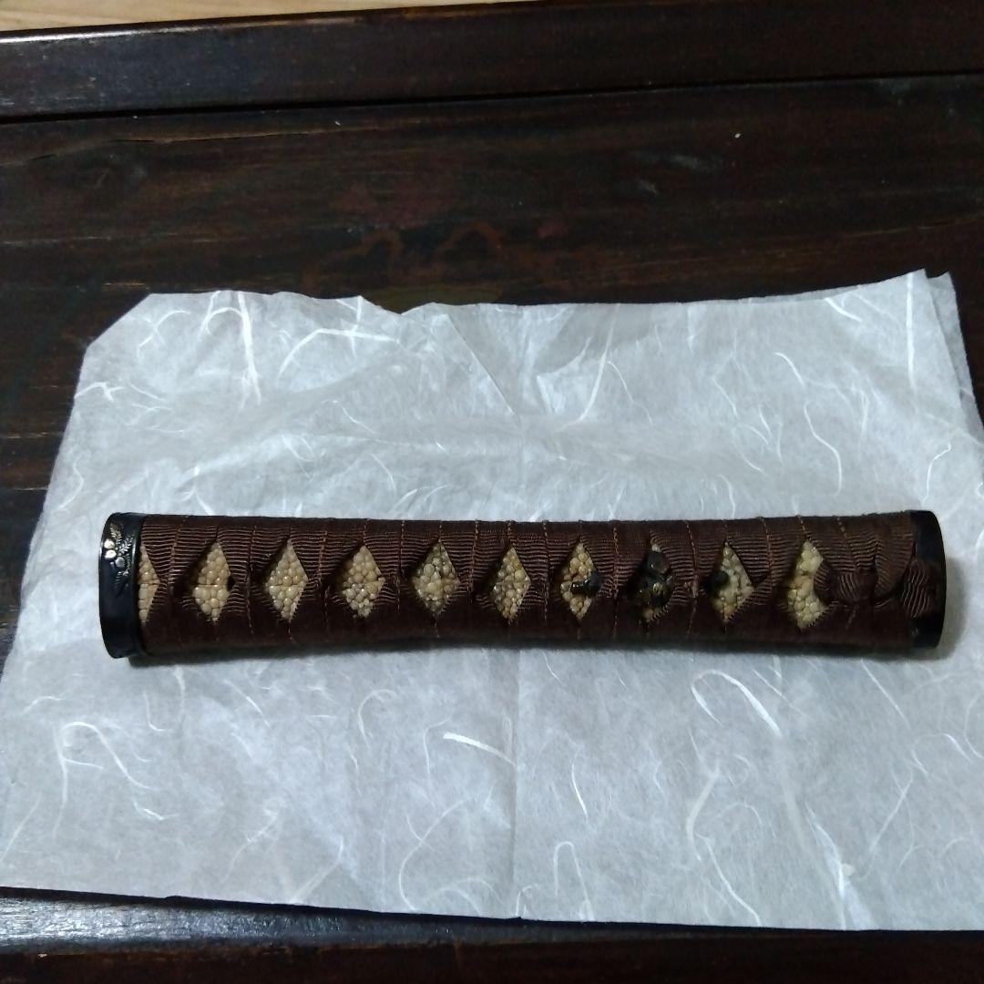 【値下げ】武具　柄前　長さ21.5cm　刀、長脇差用　縁頭、目貫等１作物　花鳥図