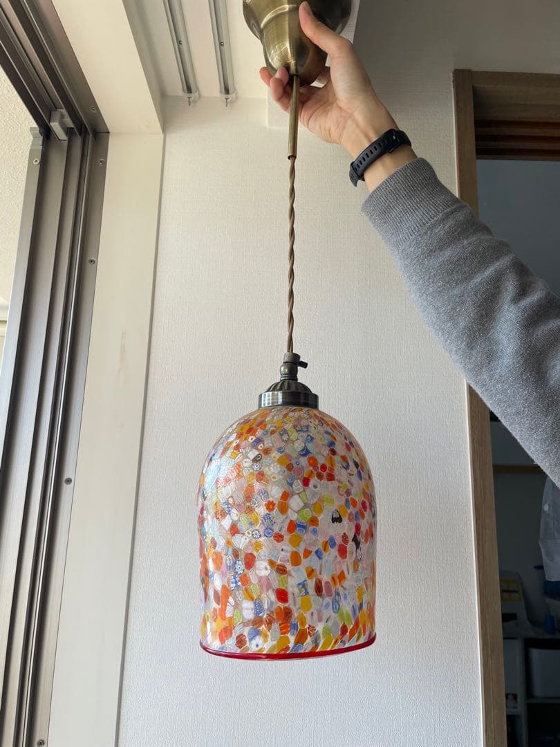 ベネチアングラス　ペンダントライト