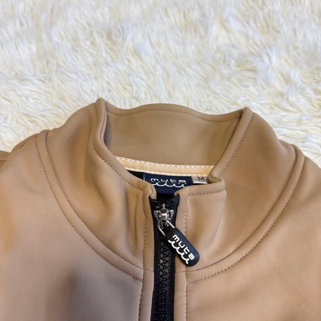 【ムータマリン】極美品 ジップワンピース 裏起毛 プリーツ Mサイズ