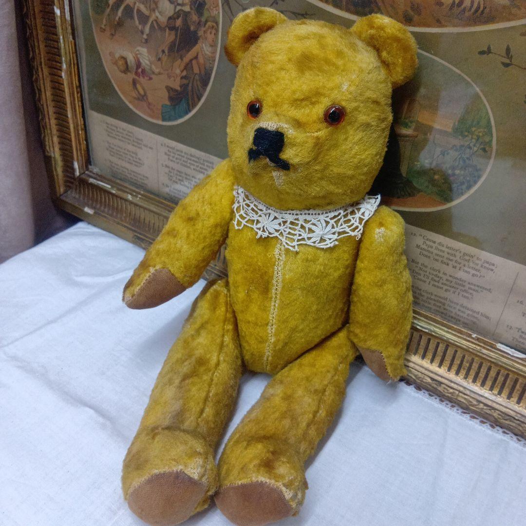 ♥フランスからやって来た素直そうな　アンティーク　テディベア♥