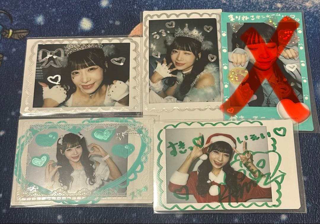 【バラ売り可】のんふぃく海まりん デコチェキ ランチェキセット