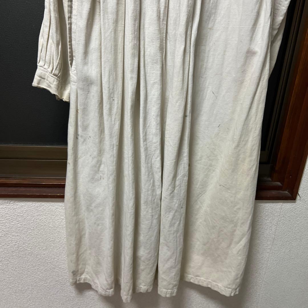 30s 40s フレンチヴィンテージ リネンコート アンティーク フランス