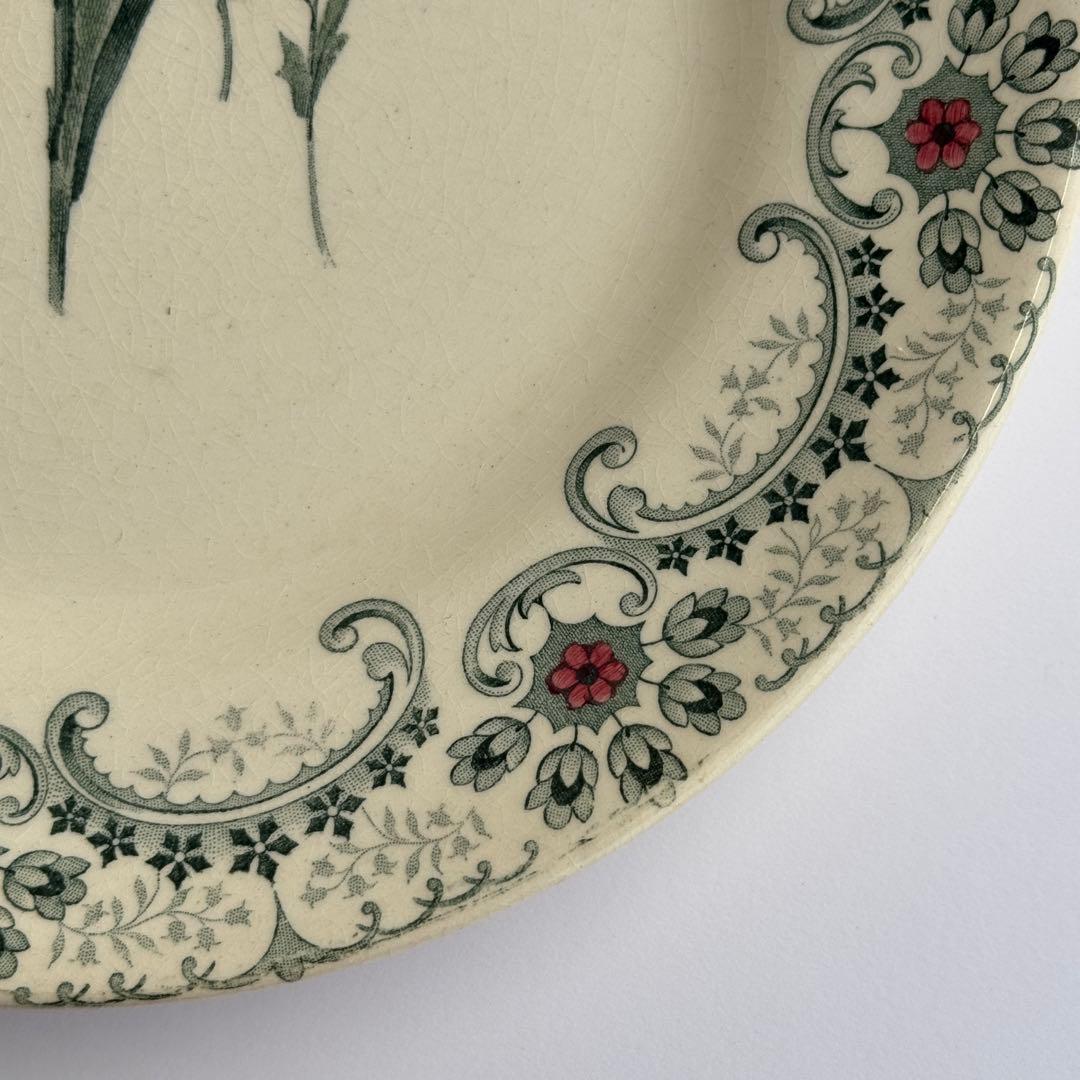 希少　フランスアンティーク　ジョワジールロワ　切り花　平皿