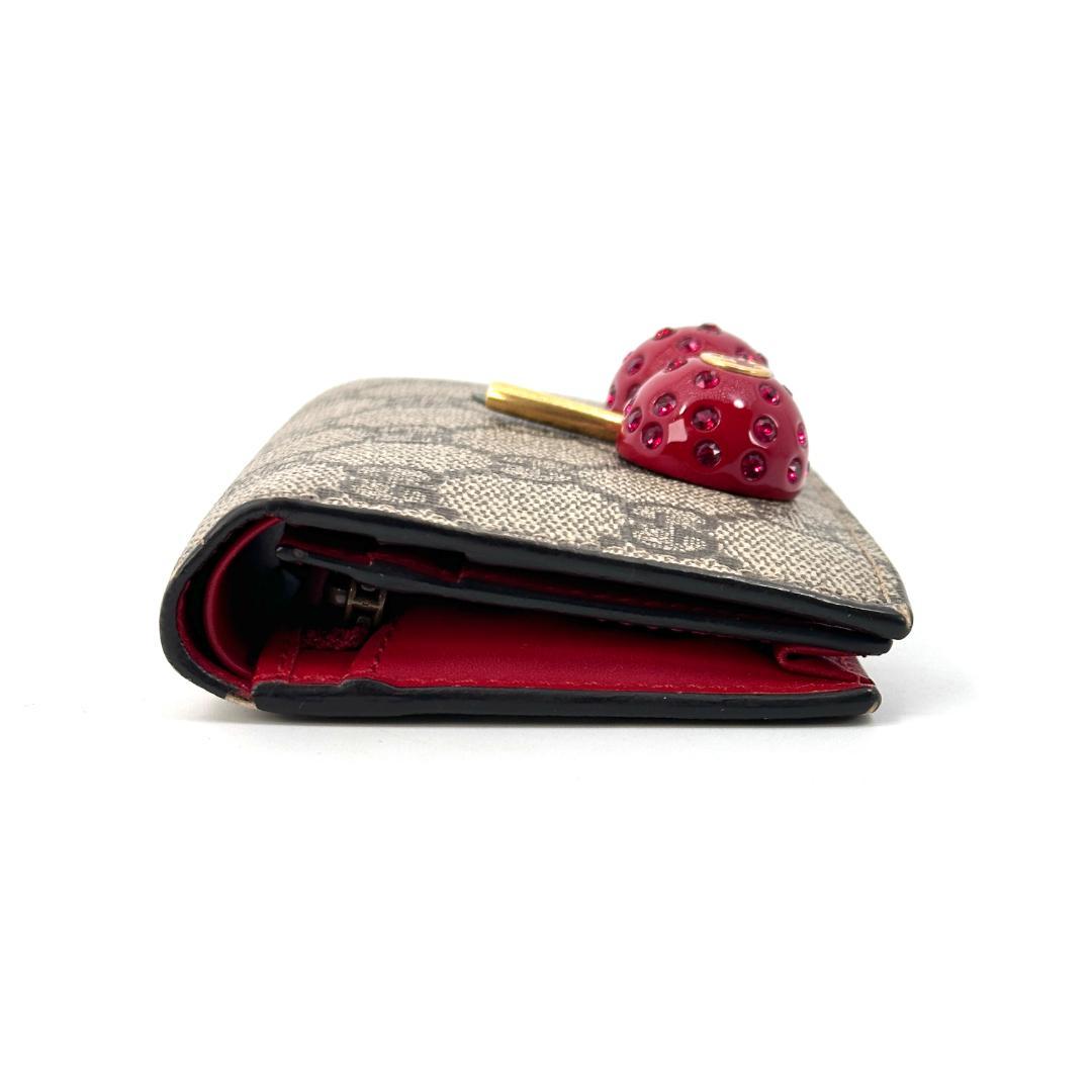 GUCCI グッチ チェリー 折り財布GGスプリーム/チェリーウォレット