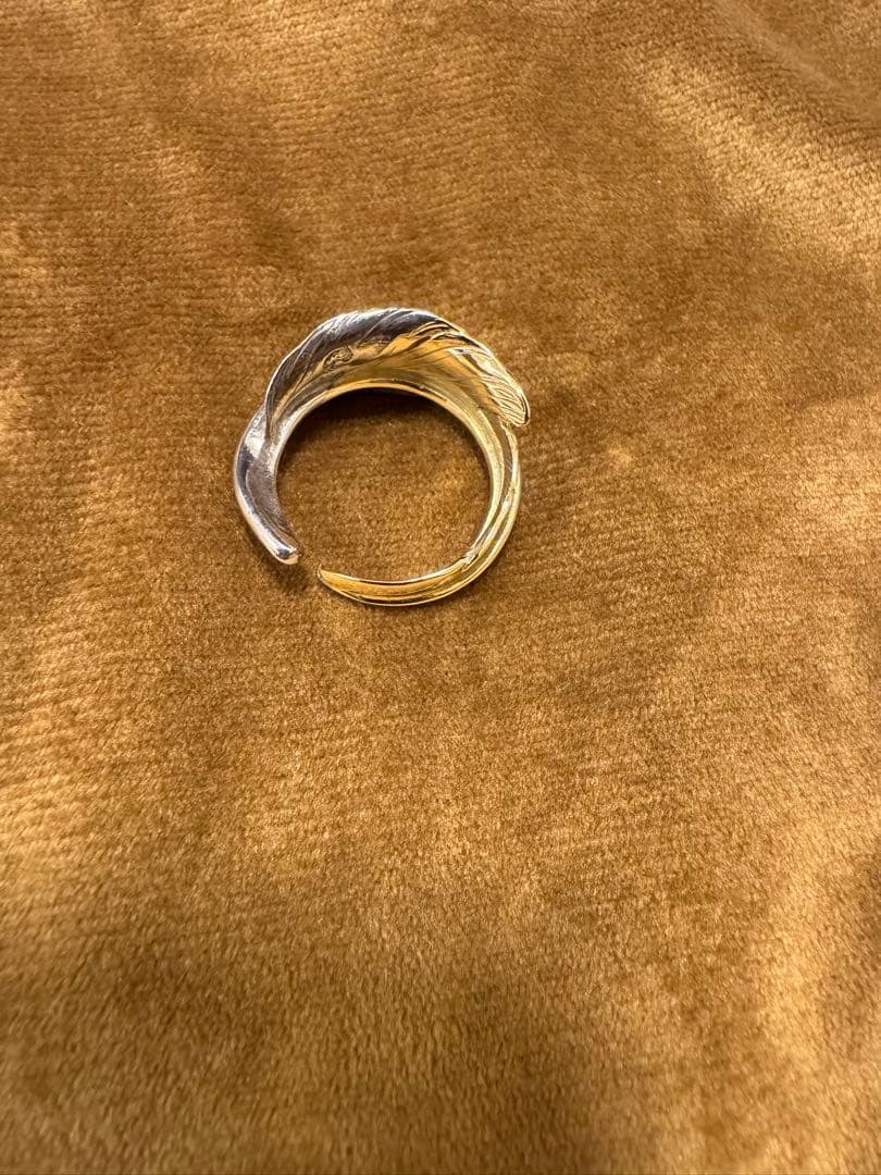 アクセサリー Larry Smith KAZEKIRI FEATHER RING