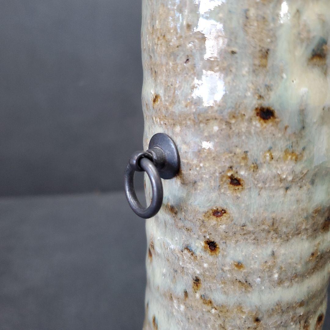 長森慶 筒形 掛花入 茶道具 華道具 花入 花生 花器 33