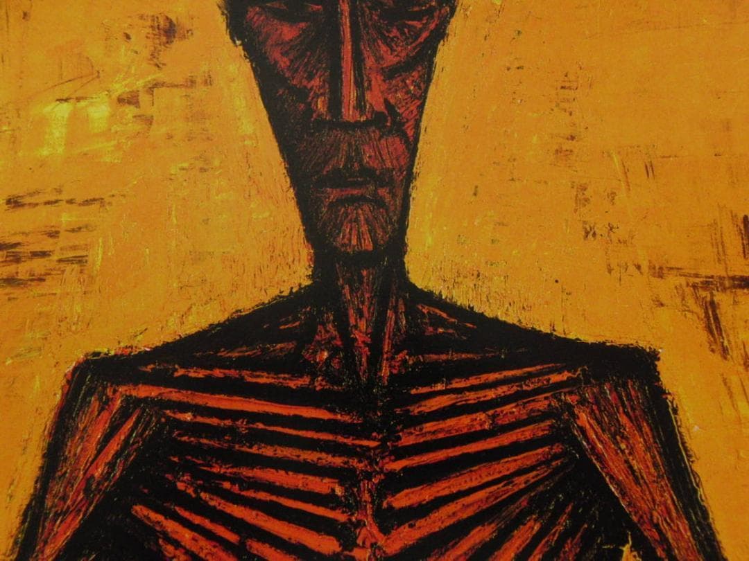 ベルナール・ビュッフェ【Ecorche de face】希少な額装用画集より