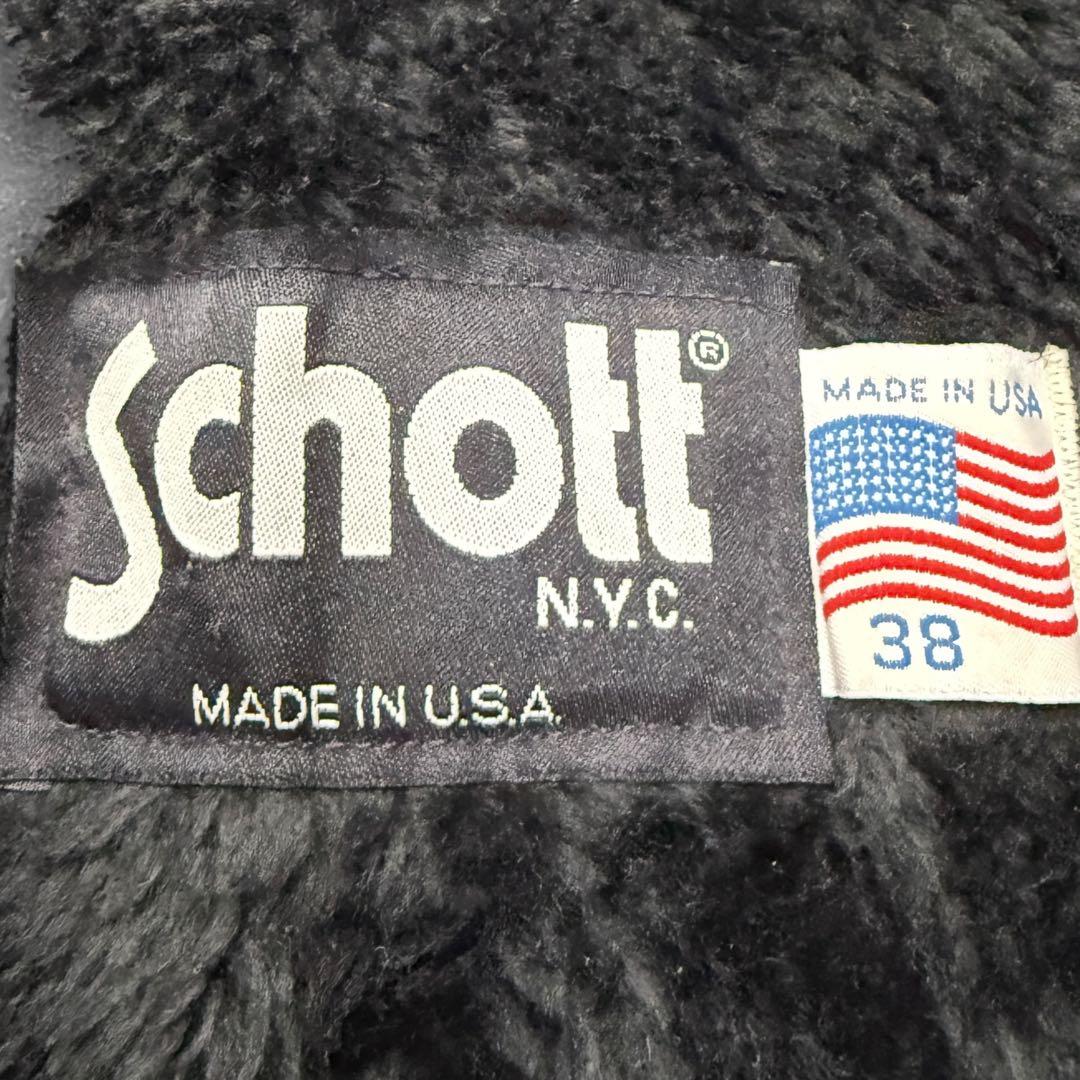 ショット　545　ボアライナー 38 ライダースジャケット レザージャケット