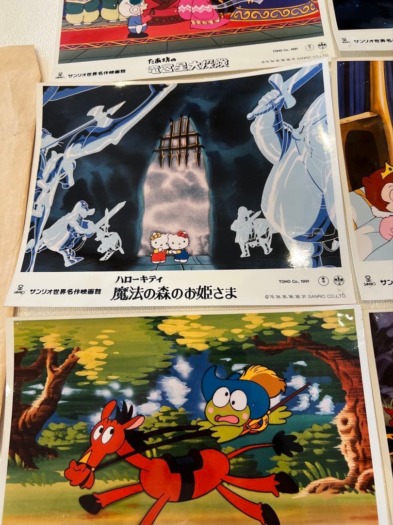 当時物 サンリオ 大判スチール写真 6枚 ハローキティ けろけろけろっぴ たあ坊