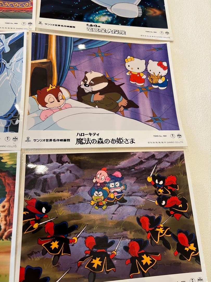 当時物 サンリオ 大判スチール写真 6枚 ハローキティ けろけろけろっぴ たあ坊