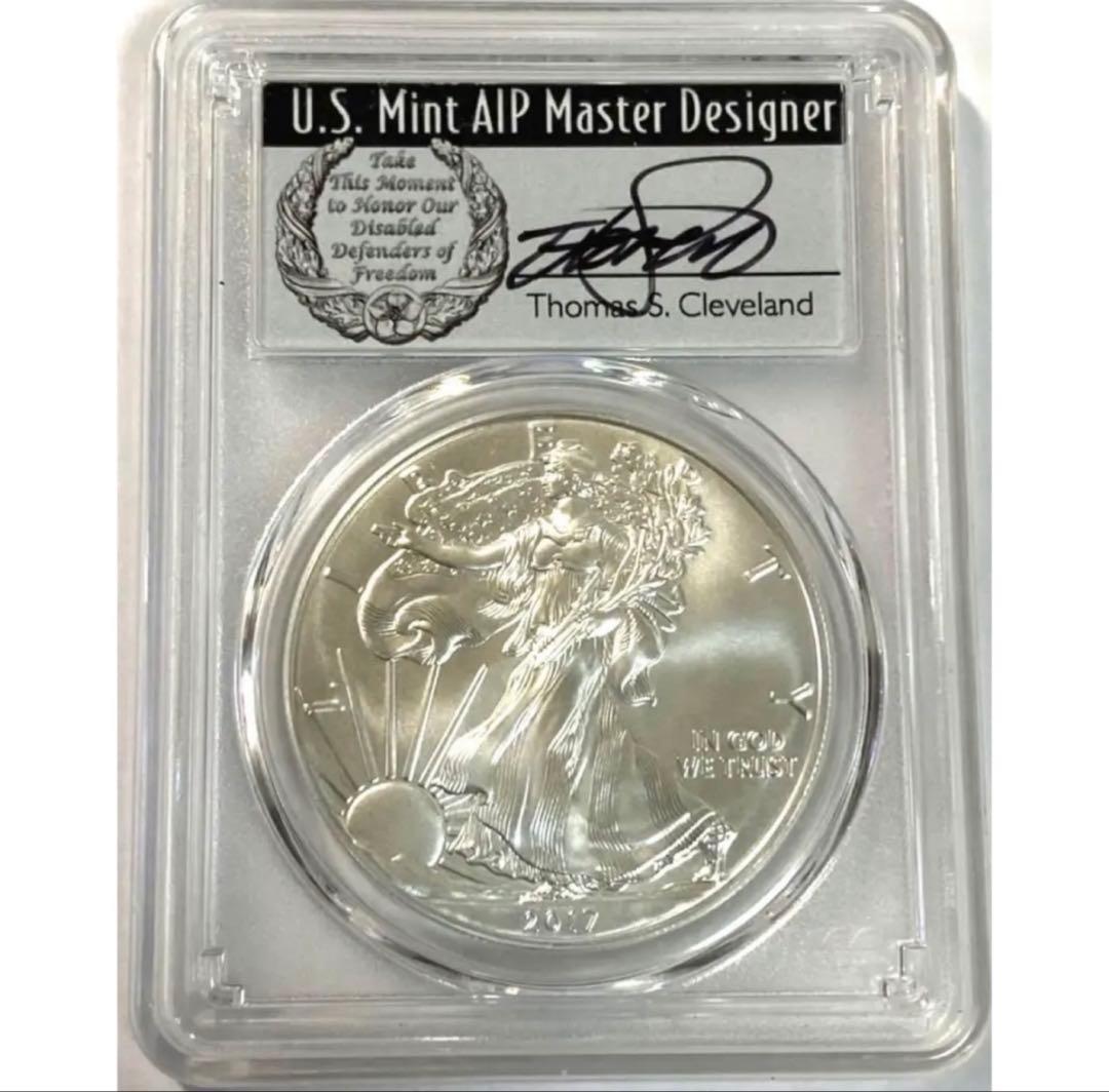 1/4迄価格★1ドル銀貨アメリカ2017-W $1★PCGS鑑定 SP70