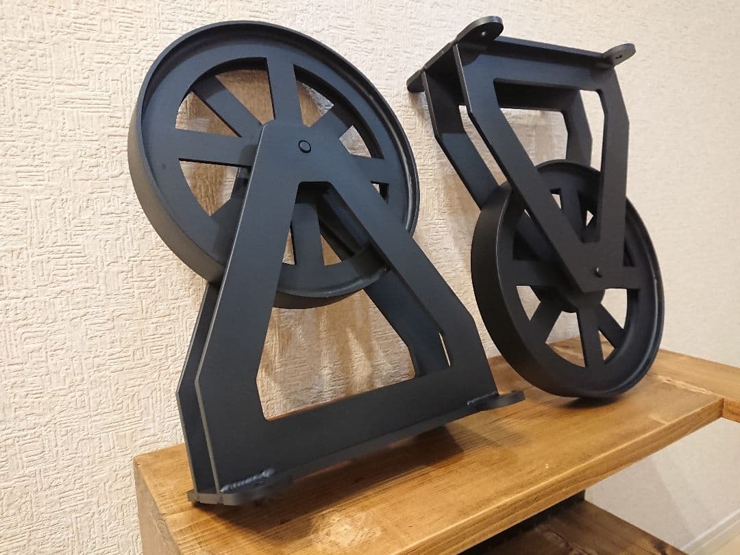 トロリーテーブル等のDIYに☆アイアンキャスター2個セット