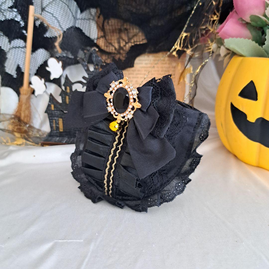 ハロウィン、ゴスロリスタイ(④)わんちゃん猫ちゃん用