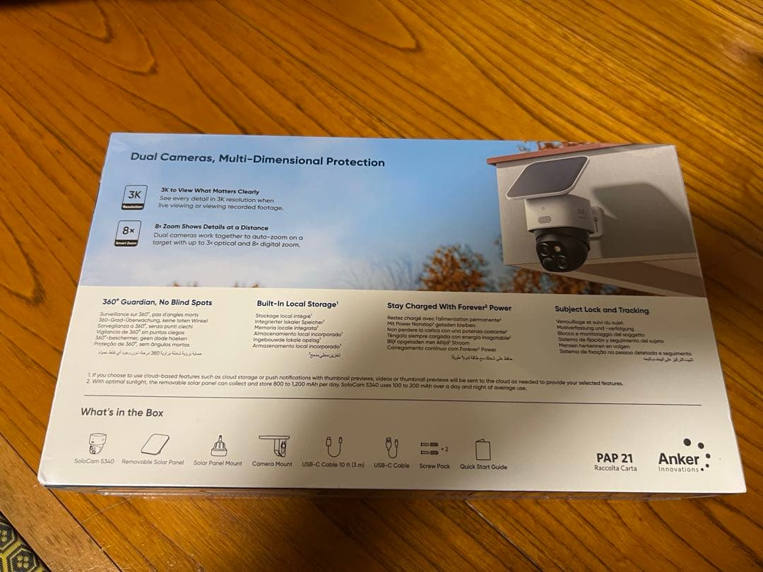 防犯カメラ Anker eufy Security SoloCam S340