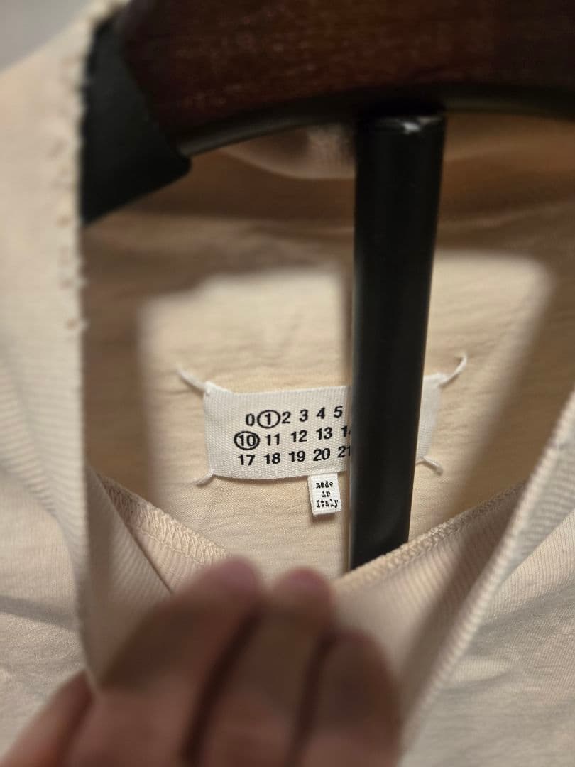 Maison Margiela　ハイネック Tシャツ クリーム色