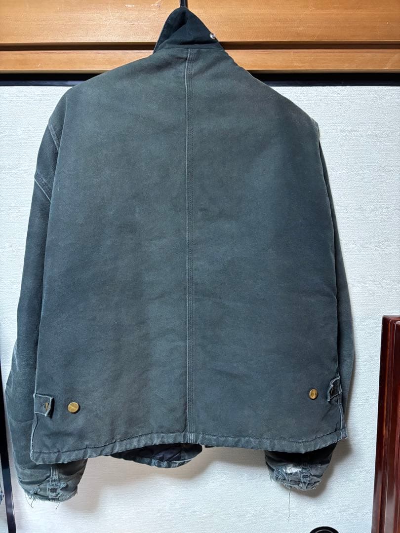 カーハート 企業ロゴ デトロイトジャケット 刺繍ロゴ コーデュロイ アースカラー