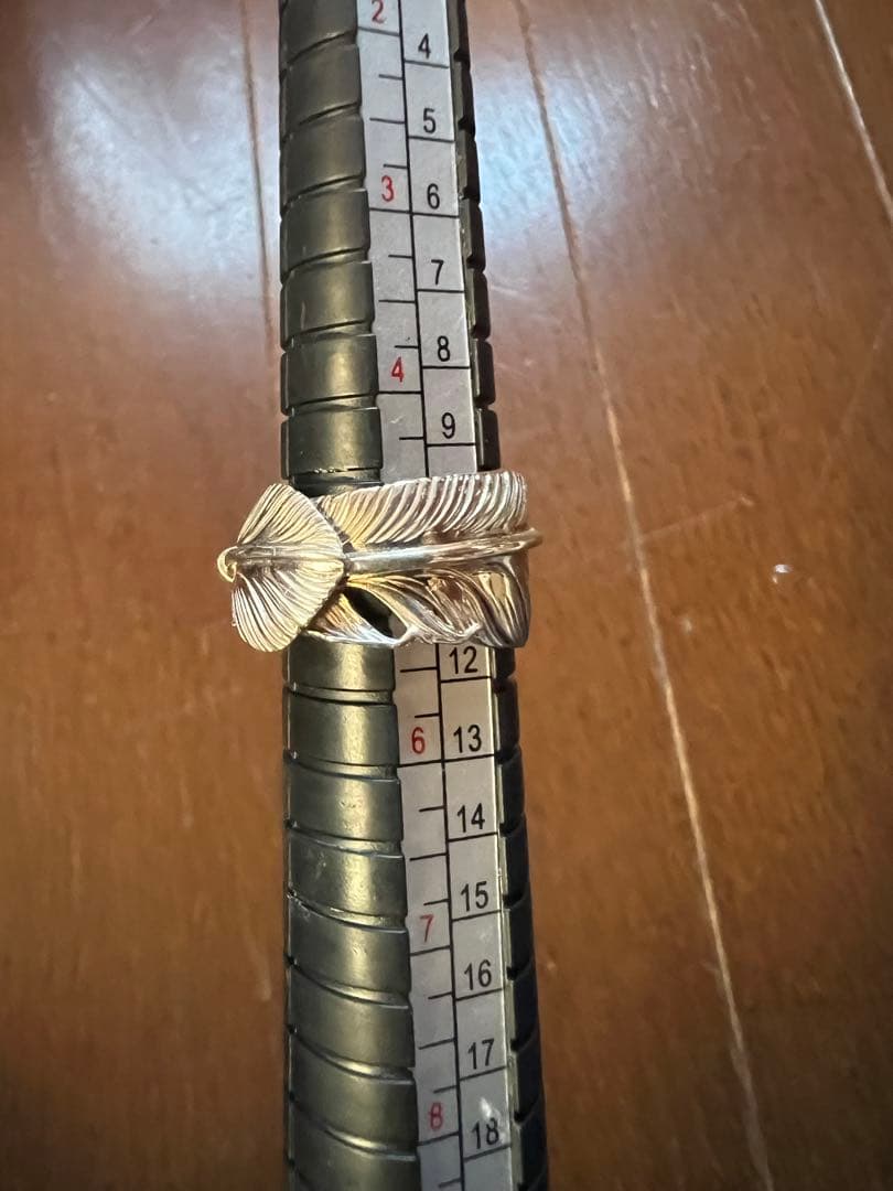 m*0様 アリゾナフリーダム　ハート付きフェザーリング　9号　ピンキーリング