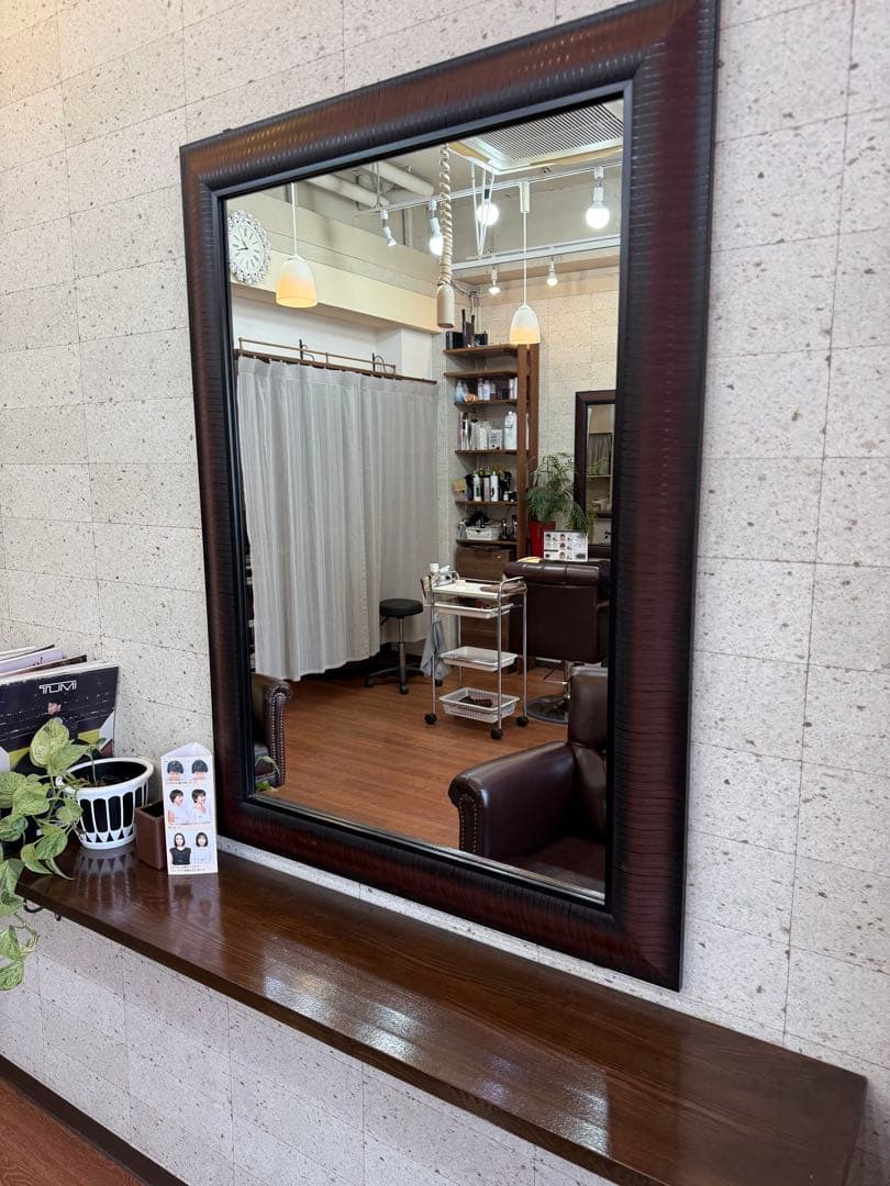美容室用のミラー、かけて鏡