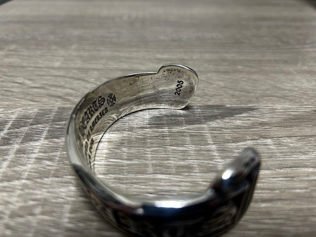 クロムハーツ　スクロールラベルバングル　スクロールレーベル　CH