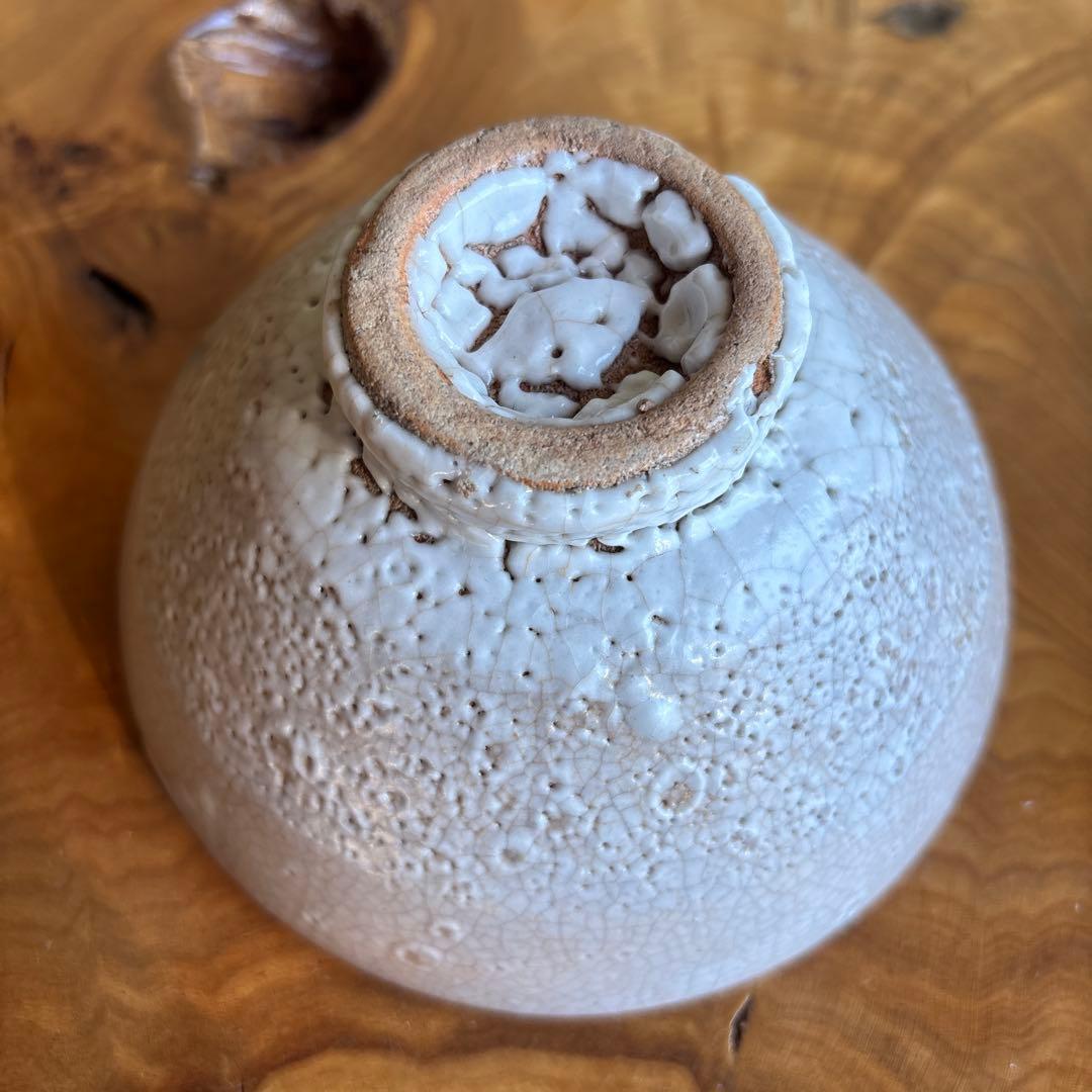 高麗茶碗 「うず潮」金三竜作 抹茶碗 茶道具 共箱(48)