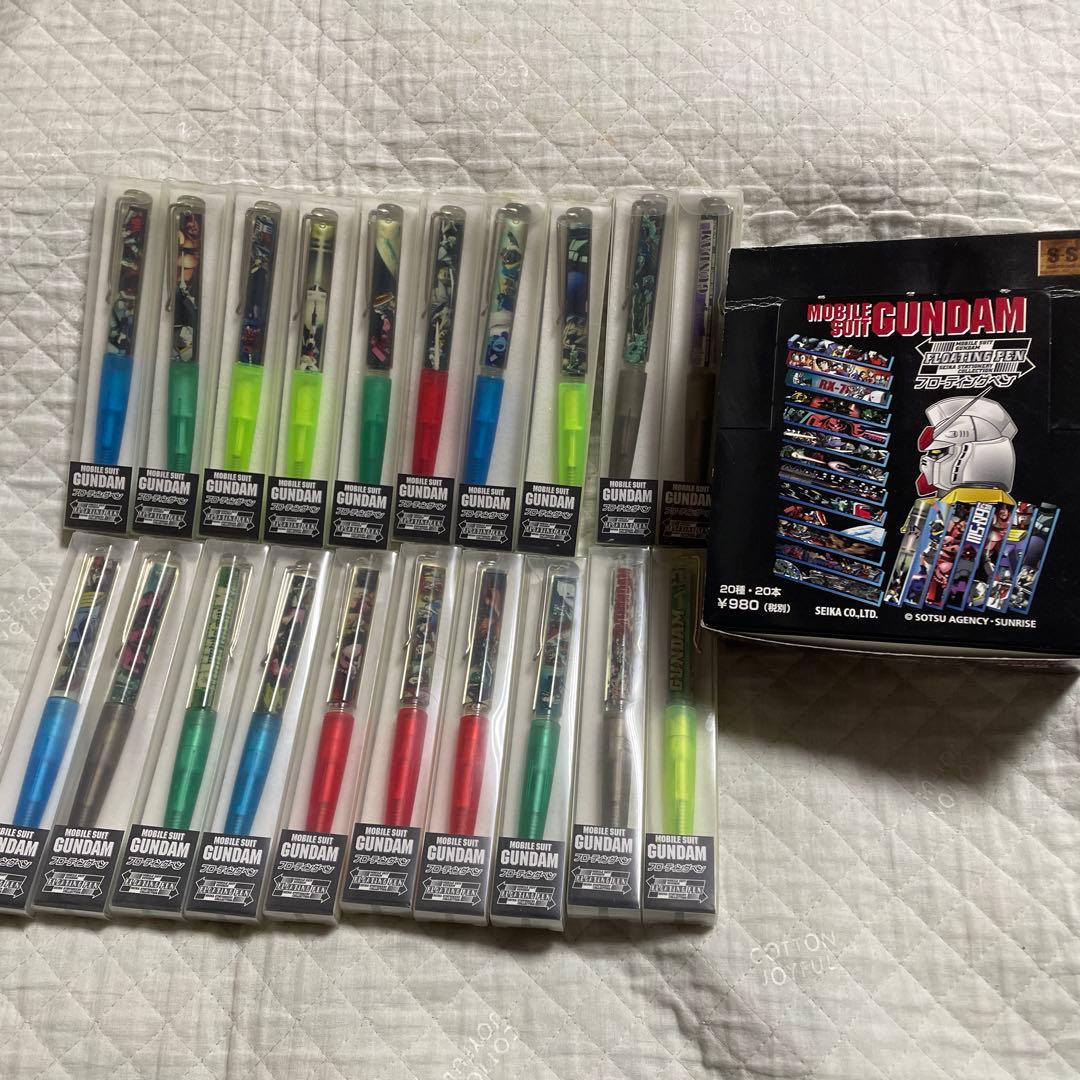 平成レトロ　モビルスーツガンダム　フローティングペン　20種20本セット