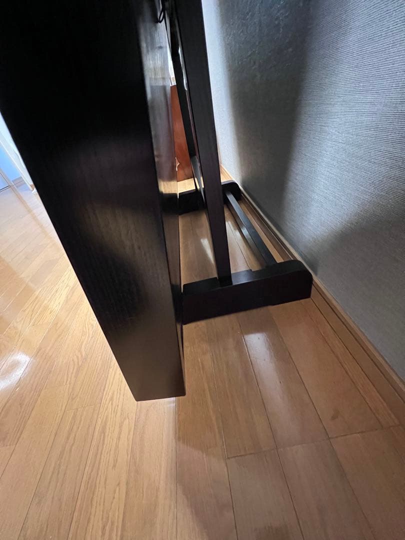 陶額　赤富士桜絵