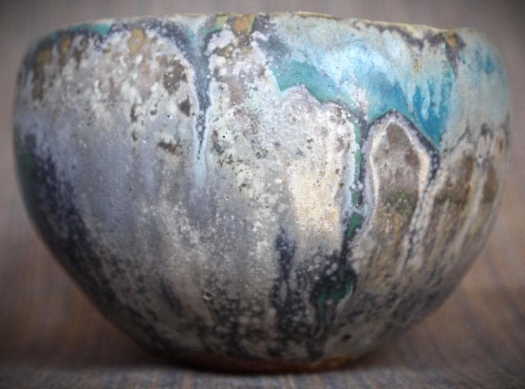 人気作家★金澤尚宜★てびねり（モーンガータ）茶碗★あよお