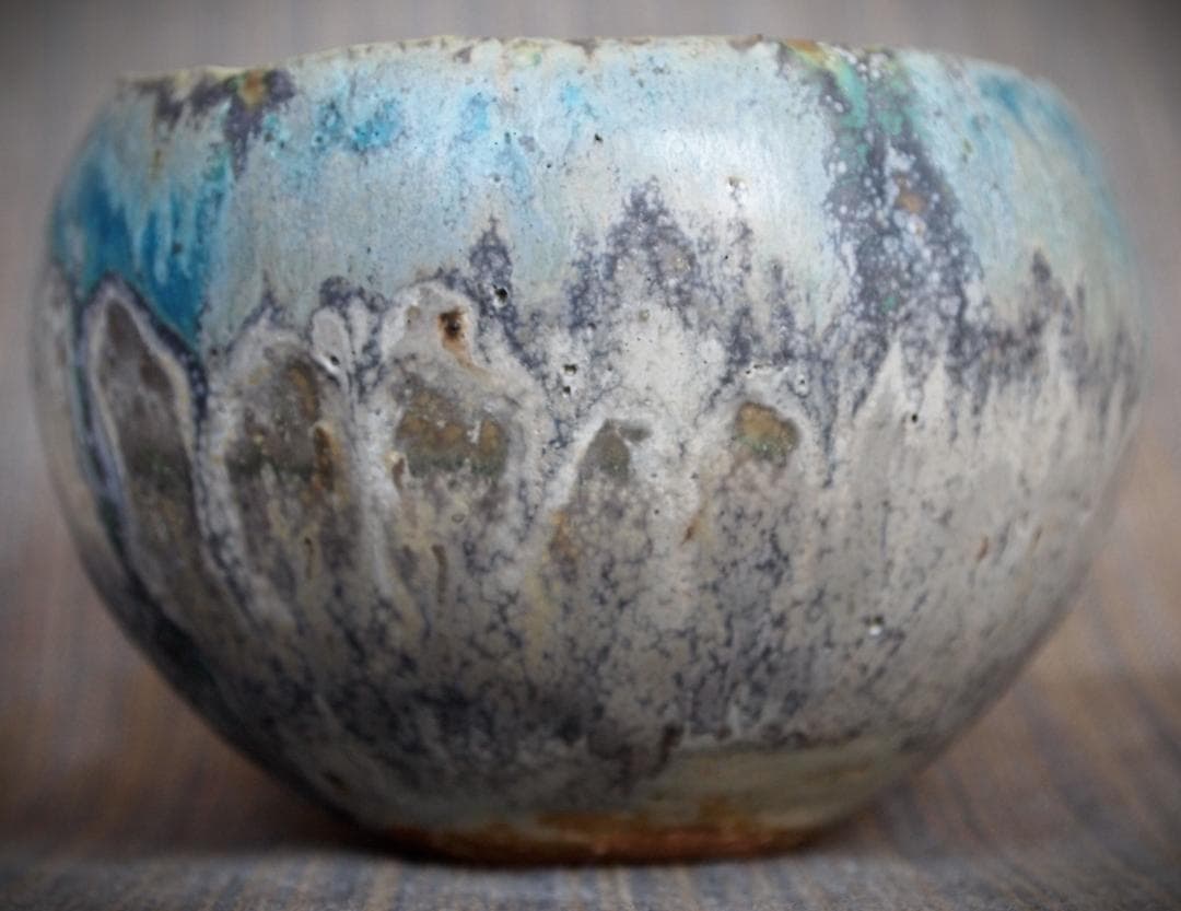 人気作家★金澤尚宜★てびねり（モーンガータ）茶碗★あよお