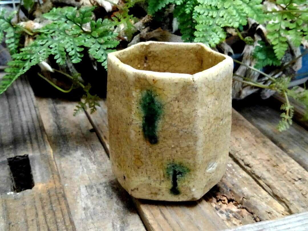 ♥黄瀬戸　ぐい飲み　桐箱付き　ぐい吞み　骨董品