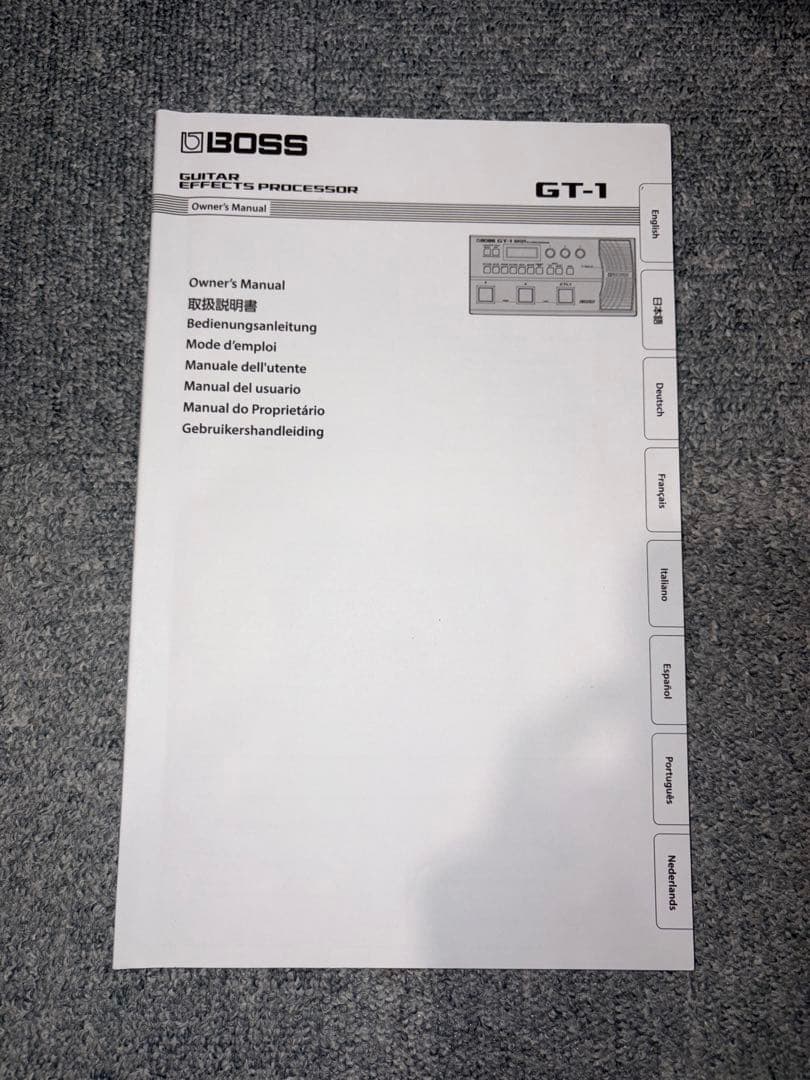 BOSS GT-1 （純正アダプタ、取扱説明書付）