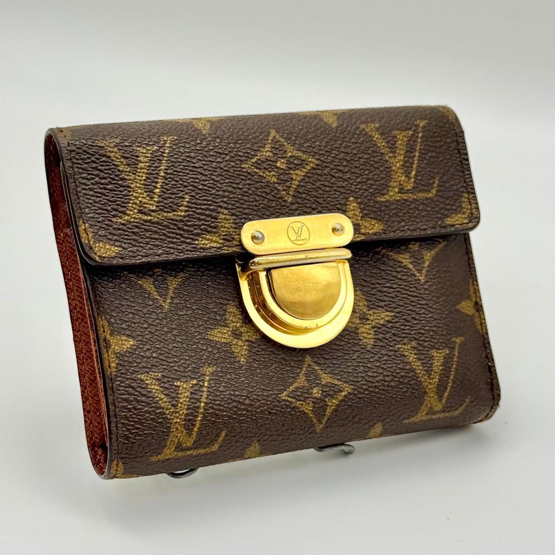 極上美品❣️ルイヴィトン モノグラム コアラ コンパクト 財布　L72